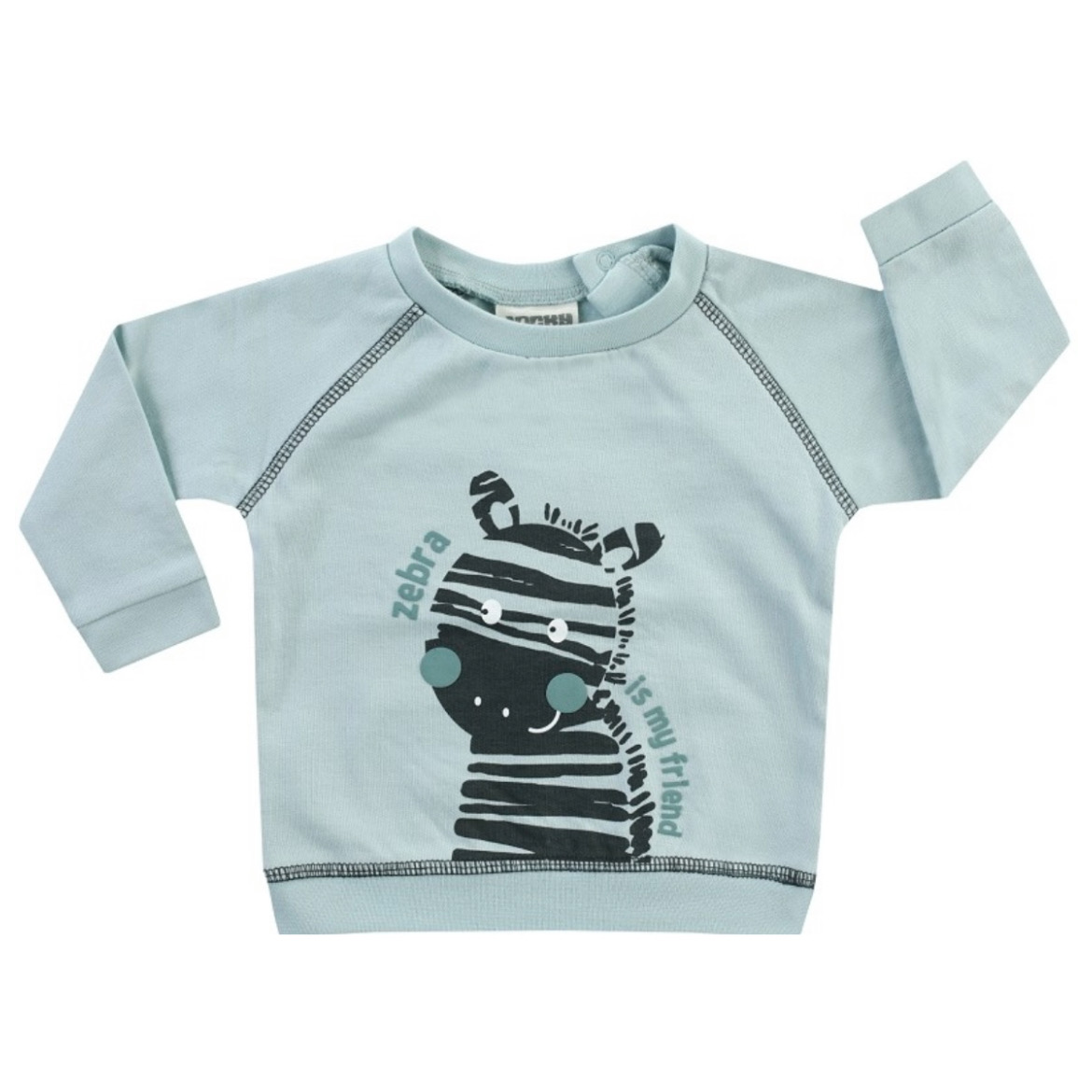 Jacky Baby Jungen Sweatshirt Zebra
